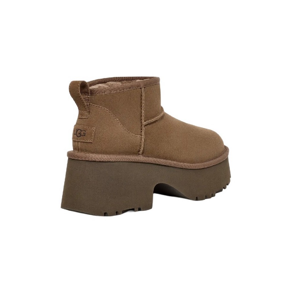 UGG CLASSIC ULTRA MINI NEW HEIGHTS 1158311 ΧΑΜΗΛΗ ΜΠΟΤΑ ΓΥΝΑΙΚΕΙΑ HICKORY