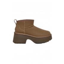 UGG CLASSIC ULTRA MINI NEW HEIGHTS 1158311 ΧΑΜΗΛΗ ΜΠΟΤΑ ΓΥΝΑΙΚΕΙΑ HICKORY