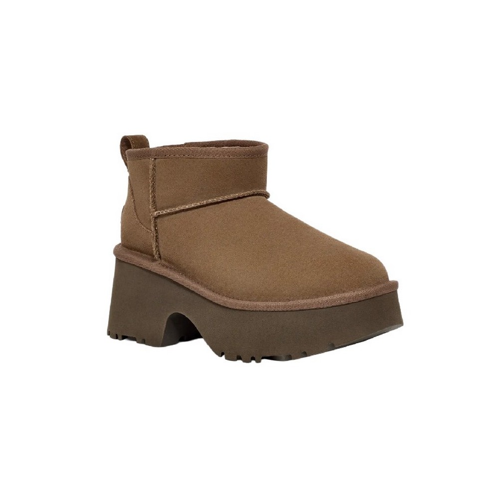 UGG CLASSIC ULTRA MINI NEW HEIGHTS 1158311 ΧΑΜΗΛΗ ΜΠΟΤΑ ΓΥΝΑΙΚΕΙΑ HICKORY