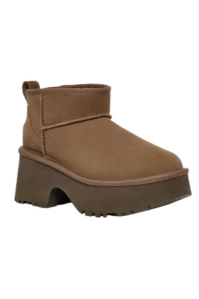 UGG CLASSIC ULTRA MINI NEW HEIGHTS 1158311 ΧΑΜΗΛΗ ΜΠΟΤΑ ΓΥΝΑΙΚΕΙΑ HICKORY