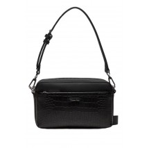 CALVIN KLEIN MUST CONV CAMERA BAG_CROCO ΤΣΑΝΤΑ ΓΥΝΑΙΚΕΙΑ BLACK