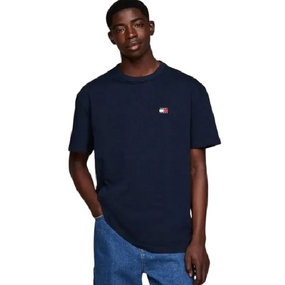 TOMMY JEANS REG BADGE TEE T-SHIRT ΜΠΛΟΥΖΑ ΑΝΔΡΙΚΗ NAVY