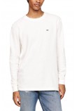 TOMMY JEANS REG WAFFLE L/S TEE ΜΠΛΟΥΖΑ ΑΝΔΡΙΚΗ WHITE