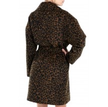 GUESS PATRIZIA BELTED COAT ΠΑΛΤΟ ΓΥΝΑΙΚΕΙΟ LEOPARD PRINT