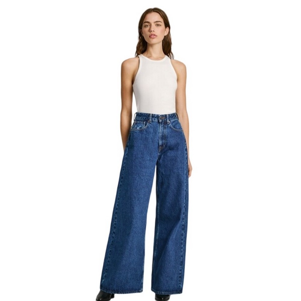 PEPE JEANS LONDON DROP 2 WIDE LEG JEANS UHW 32 ΠΑΝΤΕΛΟΝΙ ΓΥΝΑΙΚΕΙΟ BLUΕ DENIM