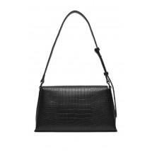 CALVIN KLEIN  DAILY SHOULDER BAG_CROCO ΤΣΑΝΤΑ ΓΥΝΑΙΚΕΙΑ BLACK