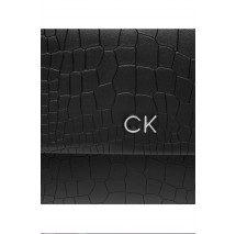 CALVIN KLEIN  DAILY SHOULDER BAG_CROCO ΤΣΑΝΤΑ ΓΥΝΑΙΚΕΙΑ BLACK