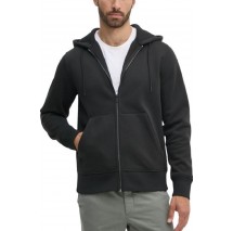 CALVIN KLEIN JEANS LOGO TAPE ZIP THROUGH HOODIE ΖΑΚΕΤΑ ΦΟΥΤΕΡ ΑΝΔΡΙΚΗ BLACK