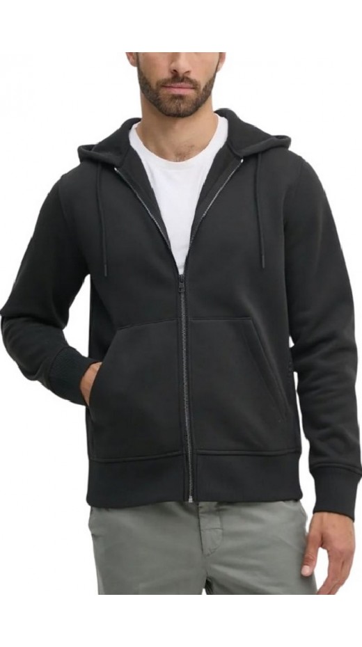 CALVIN KLEIN JEANS LOGO TAPE ZIP THROUGH HOODIE ΖΑΚΕΤΑ ΦΟΥΤΕΡ ΑΝΔΡΙΚΗ BLACK