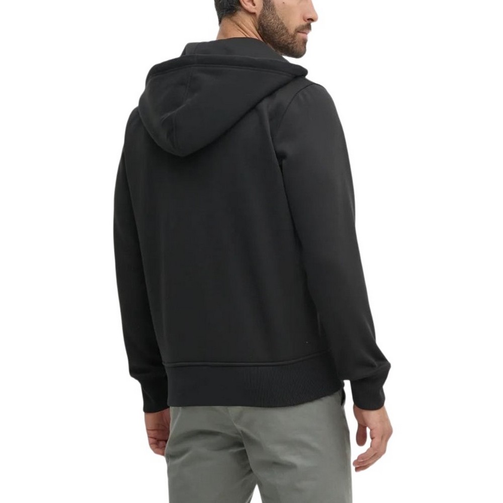 CALVIN KLEIN JEANS LOGO TAPE ZIP THROUGH HOODIE ΖΑΚΕΤΑ ΦΟΥΤΕΡ ΑΝΔΡΙΚΗ BLACK