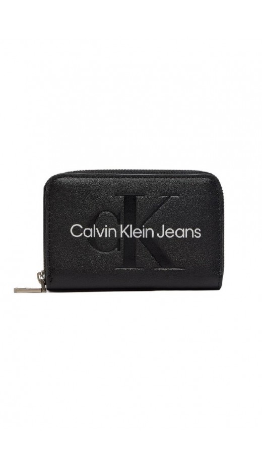 CALVIN KLEIN JEANS SCULPTED MED ZIP AROUND MONO ΠΟΡΤΟΦΟΛΙ ΓΥΝΑΙΚΕΙΟ BLACK