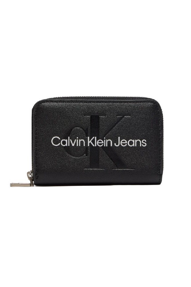 CALVIN KLEIN JEANS SCULPTED MED ZIP AROUND MONO ΠΟΡΤΟΦΟΛΙ ΓΥΝΑΙΚΕΙΟ BLACK