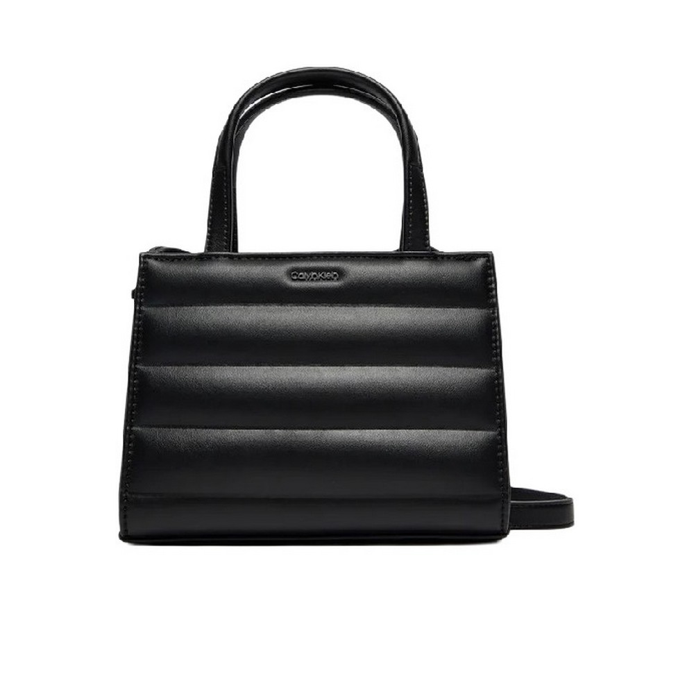 CALVIN KLEIN LINE QUILT MINI TOTE ΤΣΑΝΤΑ ΓΥΝΑΙΚΕΙΑ BLACK