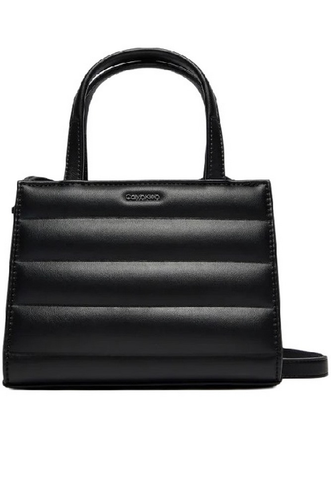 CALVIN KLEIN LINE QUILT MINI TOTE ΤΣΑΝΤΑ ΓΥΝΑΙΚΕΙΑ BLACK