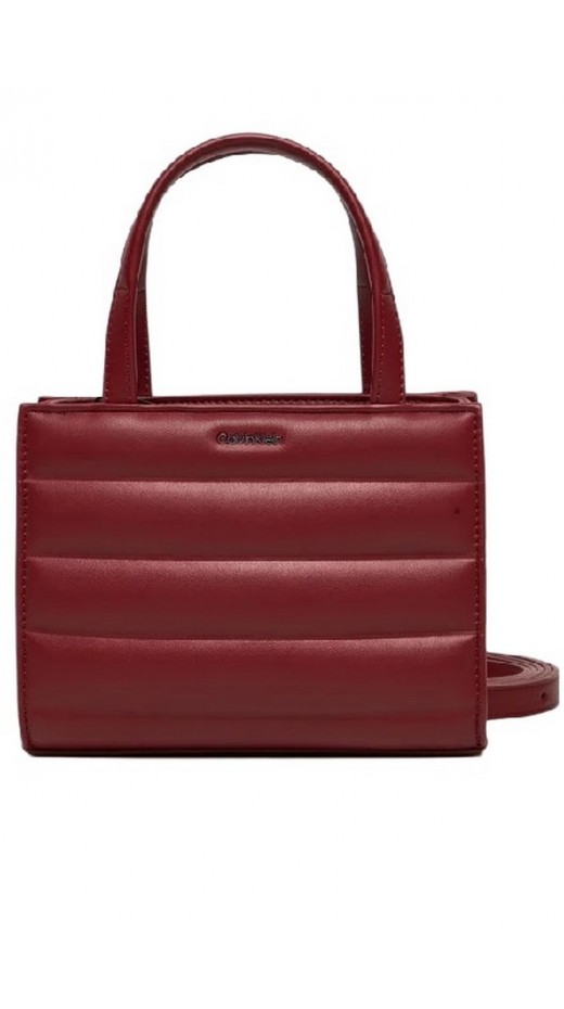 CALVIN KLEIN LINE QUILT MINI TOTE ΤΣΑΝΤΑ ΓΥΝΑΙΚΕΙΑ RED