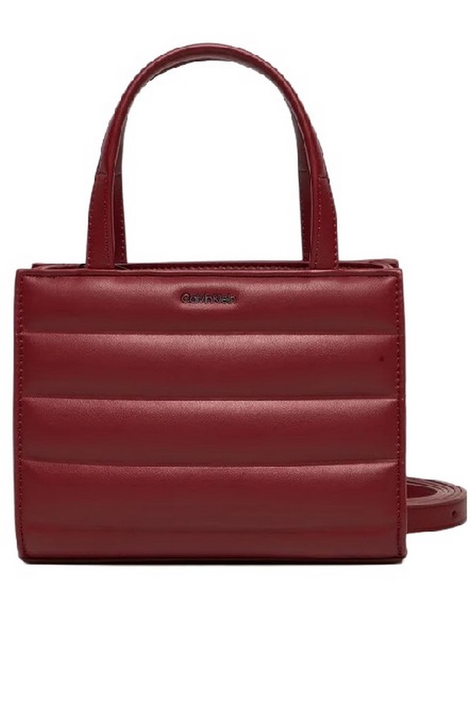 CALVIN KLEIN LINE QUILT MINI TOTE ΤΣΑΝΤΑ ΓΥΝΑΙΚΕΙΑ RED