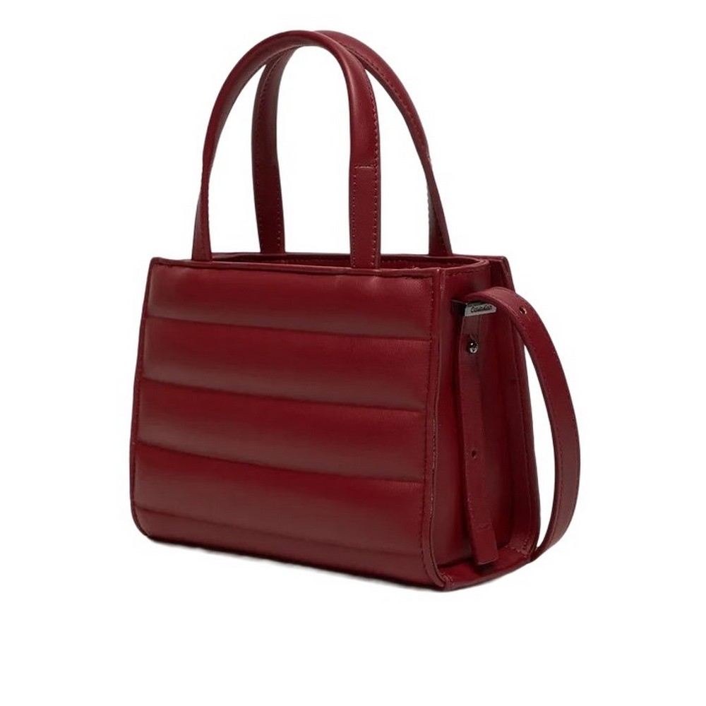 CALVIN KLEIN LINE QUILT MINI TOTE ΤΣΑΝΤΑ ΓΥΝΑΙΚΕΙΑ RED