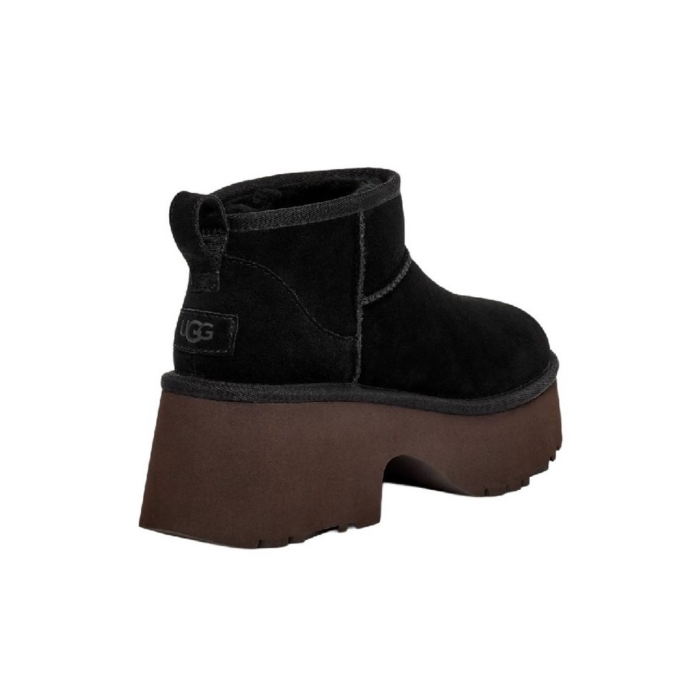 UGG CLASSIC ULTRA MINI NEW HEIGHTS 1158311 ΧΑΜΗΛΗ ΜΠΟΤΑ ΓΥΝΑΙΚΕΙΑ BLACK