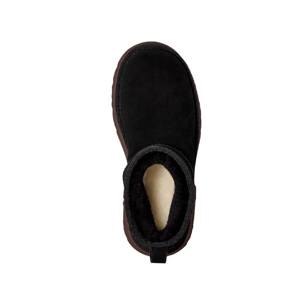 UGG CLASSIC ULTRA MINI NEW HEIGHTS 1158311 ΧΑΜΗΛΗ ΜΠΟΤΑ ΓΥΝΑΙΚΕΙΑ BLACK