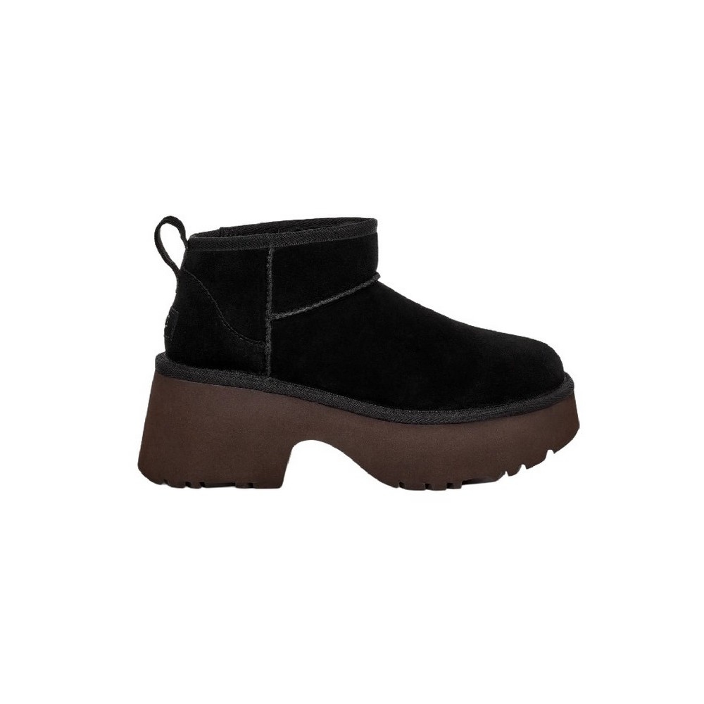 UGG CLASSIC ULTRA MINI NEW HEIGHTS 1158311 ΧΑΜΗΛΗ ΜΠΟΤΑ ΓΥΝΑΙΚΕΙΑ BLACK