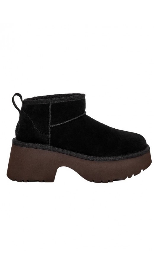 UGG CLASSIC ULTRA MINI NEW HEIGHTS 1158311 ΧΑΜΗΛΗ ΜΠΟΤΑ ΓΥΝΑΙΚΕΙΑ BLACK