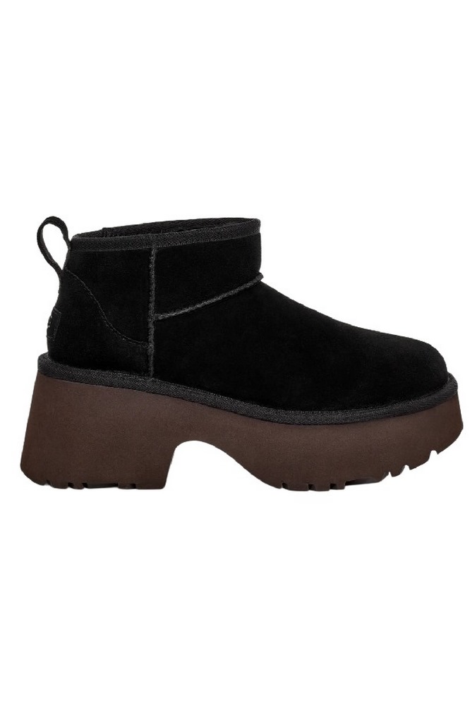 UGG CLASSIC ULTRA MINI NEW HEIGHTS 1158311 ΧΑΜΗΛΗ ΜΠΟΤΑ ΓΥΝΑΙΚΕΙΑ BLACK