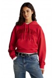 TOMMY JEANS BOXY CRP GMD VARSITY HOODIE ΦΟΥΤΕΡ ΜΠΛΟΥΖΑ ΓΥΝΑΙΚΕΙΑ RED