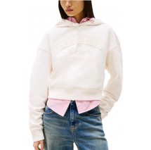 TOMMY JEANS BOXY CRP GMD VARSITY HOODIE ΦΟΥΤΕΡ ΜΠΛΟΥΖΑ ΓΥΝΑΙΚΕΙΑ IVORY