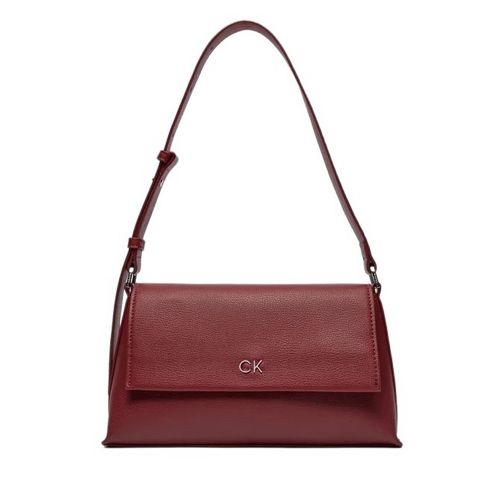 CALVIN KLEIN DAILY SHOULDER BAG PEBBLE RED