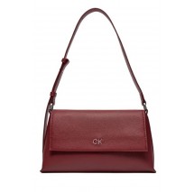 CALVIN KLEIN DAILY SHOULDER BAG PEBBLE RED