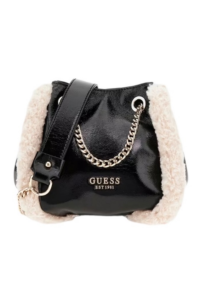 GUESS DAVIKA CONVERTIBLE CROSSBODY ΤΣΑΝΤΑ ΓΥΝΑΙΚΕΙΑ BLACK