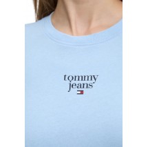 TOMMY JEANS  SLIM ESSENTIAL LOGO1 TEE T-SHIRT ΜΠΛΟΥΖΑ ΓΥΝΑΙΚΕΙΑ CIEL