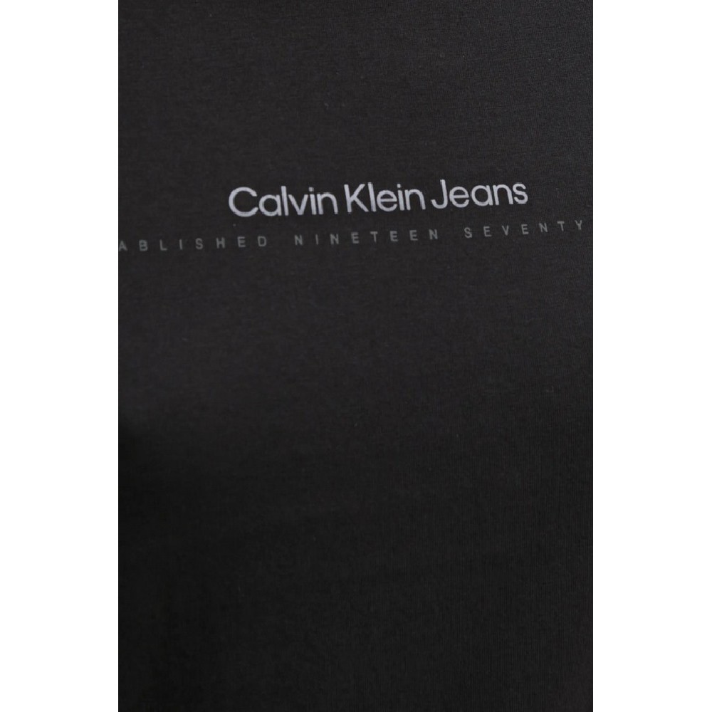 CALVIN KLEIN JEANS INSTITUTIONAL GRAPHIC SLIM ΜΠΛΟΥΖΑ ΓΥΝΑΙΚΕΙΑ BLACK