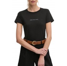 CALVIN KLEIN JEANS INSTITUTIONAL GRAPHIC SLIM ΜΠΛΟΥΖΑ ΓΥΝΑΙΚΕΙΑ BLACK