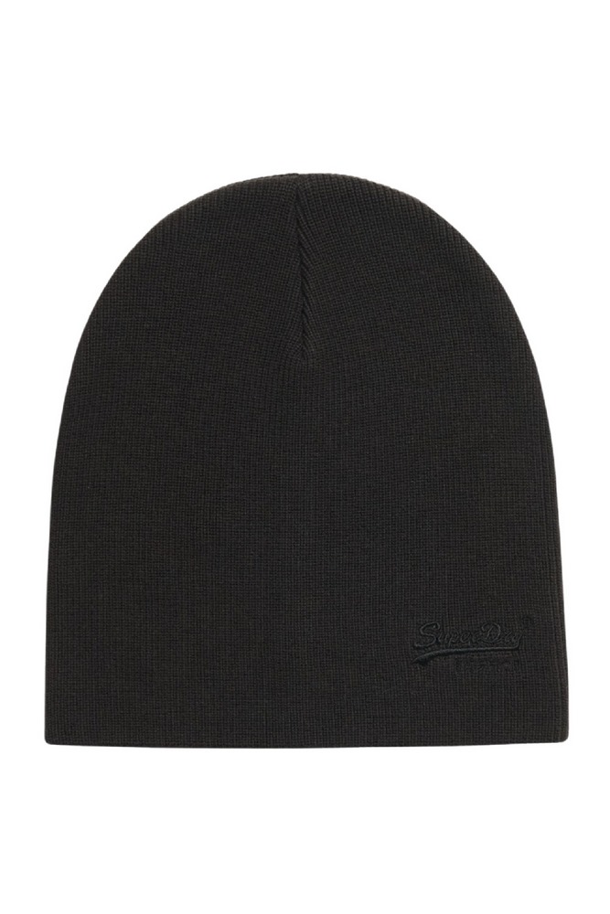 SUPERDRY D3 SDNA ESSENTIAL LOGO KNITTED BEANIE ΣΚΟΥΦΟΣ ΑΝΔΡΙΚΟΣ BLACK