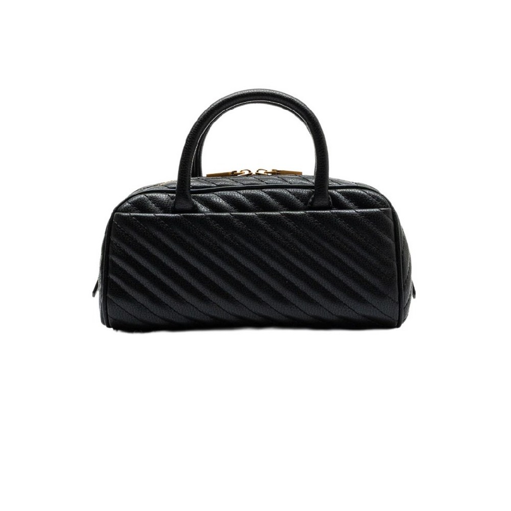 GUESS SELA BOX SATCHEL ΤΣΑΝΤΑ ΓΥΝΑΙΚΕΙΑ BLACK