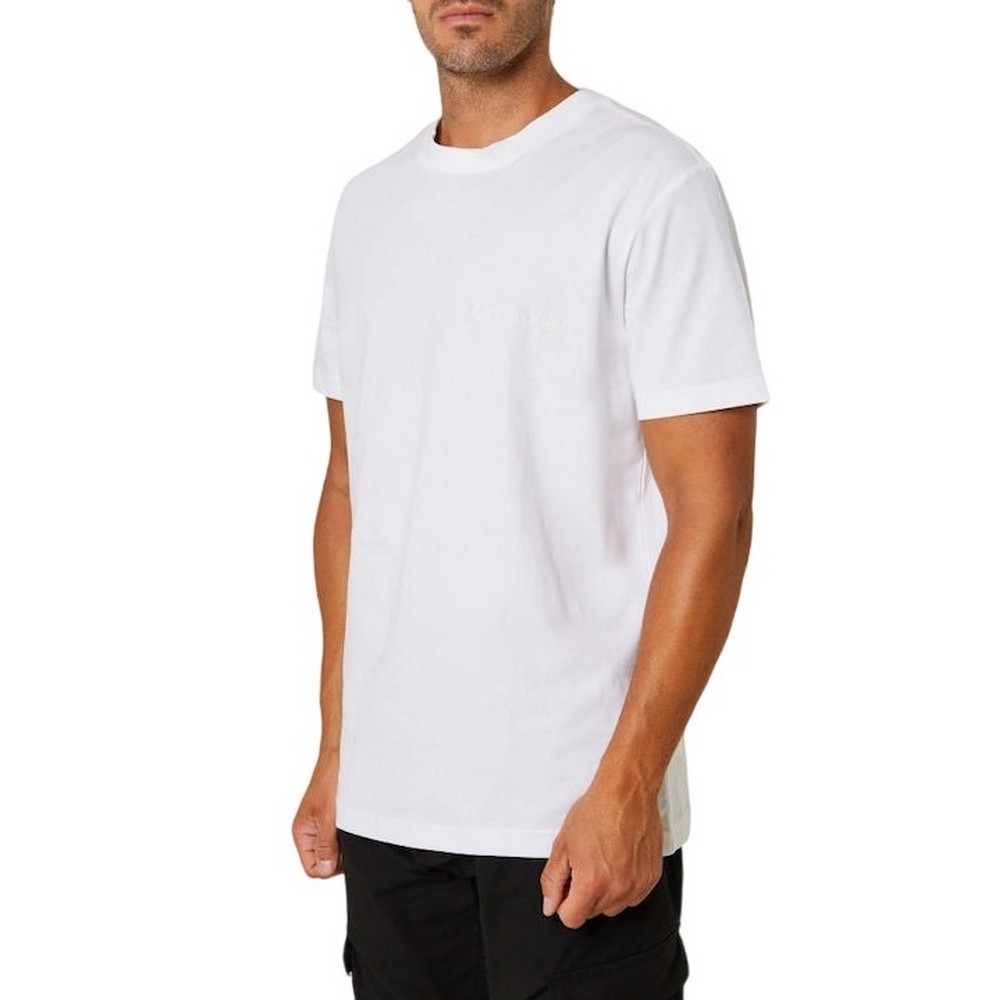 CALVIN KLEIN JEANS INSTITUTIONAL TEE T-SHIRT ΜΠΛΟΥΖΑ ΑΝΔΡΙΚΗ BRIGHT WHITE