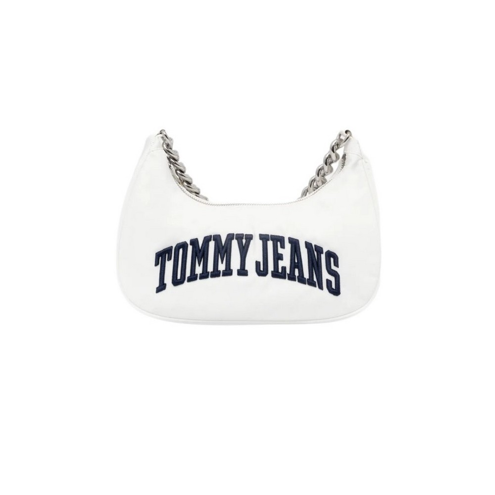 TOMMY JEANS ICONIC SHOULDER BAG CHAIN ΤΣΑΝΤΑ ΓΥΝΑΙΚΕΙΑ WHITE