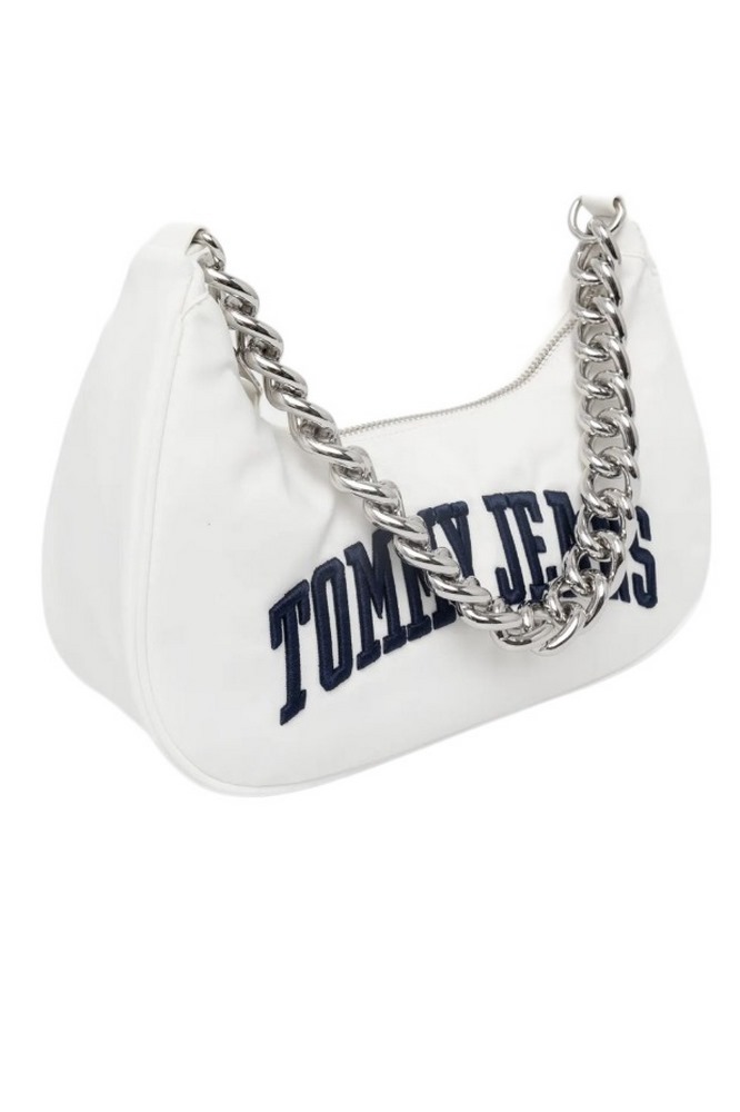 TOMMY JEANS ICONIC SHOULDER BAG CHAIN ΤΣΑΝΤΑ ΓΥΝΑΙΚΕΙΑ WHITE