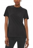 CALVIN KLEIN JEANS SATIN APPLIQUE REGULAR T-SHIRT ΜΠΛΟΥΖΑ ΓΥΝΑΙΚΕΙΑ BLACK