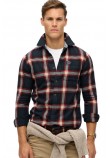 SUPERDRY D2 OVIN L/S COTTON LUMBERJACK SHIRT ΠΟΥΚΑΜΙΣΟ ΑΝΔΡΙΚΟ NAVY