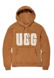 UGG REY UGGFLUFF LOGO HOODIE ΜΠΛΟΥΖΑ ΦΟΥΤΕΡ ΓΥΝΑΙΚΕΙΑ CAMEL