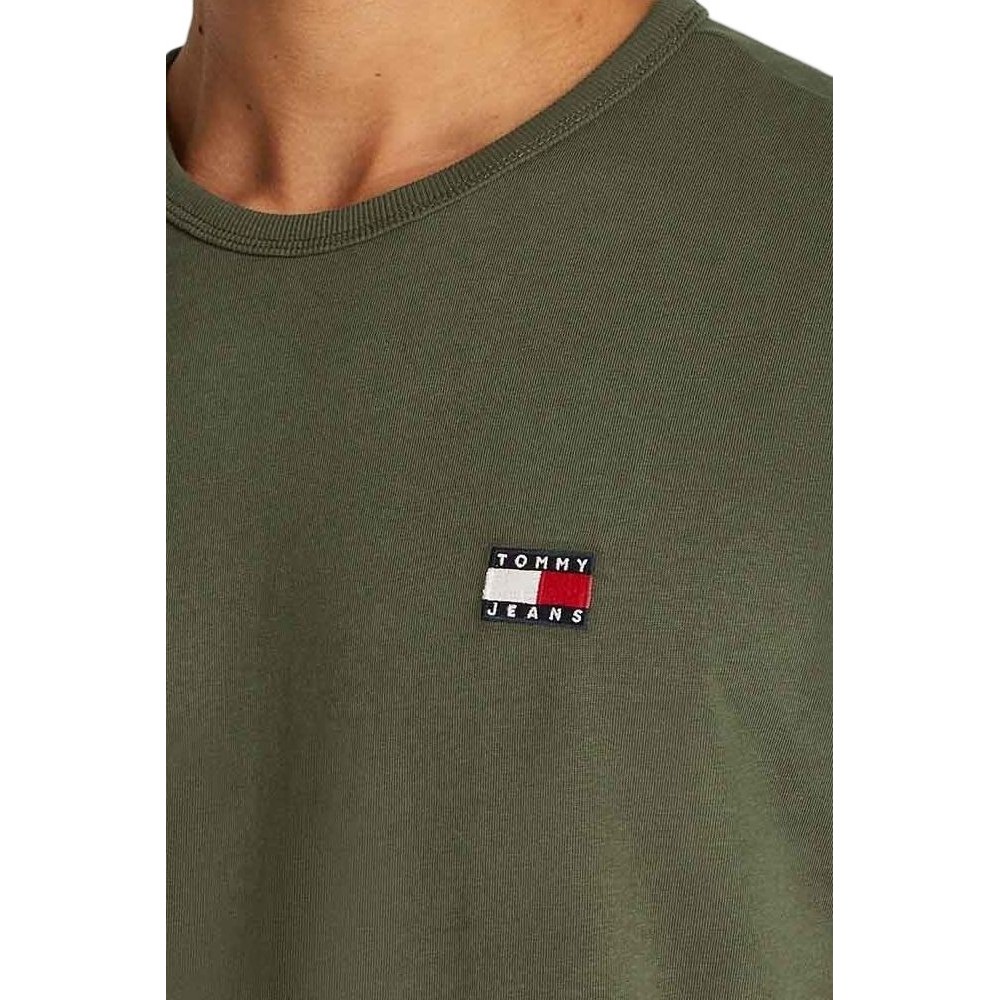 TOMMY JEANS REG BADGE TEE EXT T-SHIRT ΑΝΔΡΙΚΟ GREEN