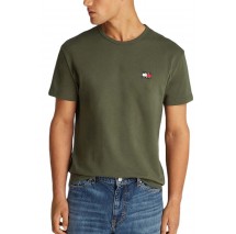 TOMMY JEANS REG BADGE TEE EXT T-SHIRT ΑΝΔΡΙΚΟ GREEN