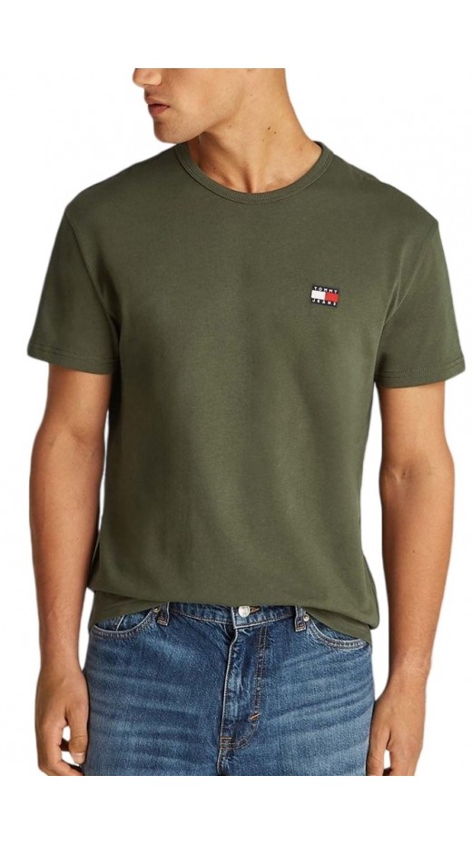 TOMMY JEANS REG BADGE TEE EXT T-SHIRT ΑΝΔΡΙΚΟ GREEN