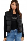 GUESS NEW 4G LOGO PADDED VEST ΓΙΛΕΚΟ ΜΠΟΥΦΑΝ ΓΥΝΑΙΚΕΙΟ BLACK