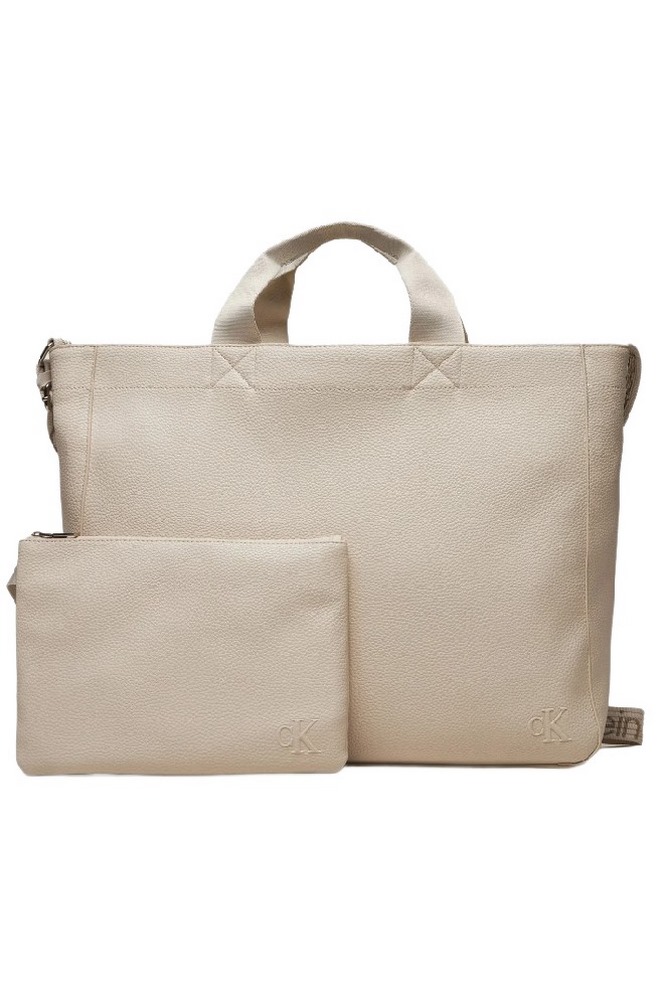 CALVIN KLEIN JEANS ULTRALIGHT SLIM TOTE ΤΣΑΝΤΑ ΓΥΝΑΙΚΕΙΑ EGGSHELL