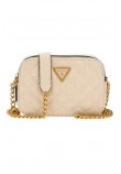 GUESS GIULLY CAMERA BAG ΤΣΑΝΤΑ ΓΥΝΑΙΚΕΙΑ ALMOND