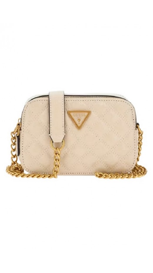 GUESS GIULLY CAMERA BAG ΤΣΑΝΤΑ ΓΥΝΑΙΚΕΙΑ ALMOND