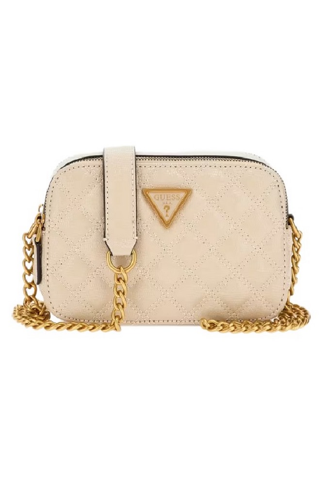 GUESS GIULLY CAMERA BAG ΤΣΑΝΤΑ ΓΥΝΑΙΚΕΙΑ ALMOND